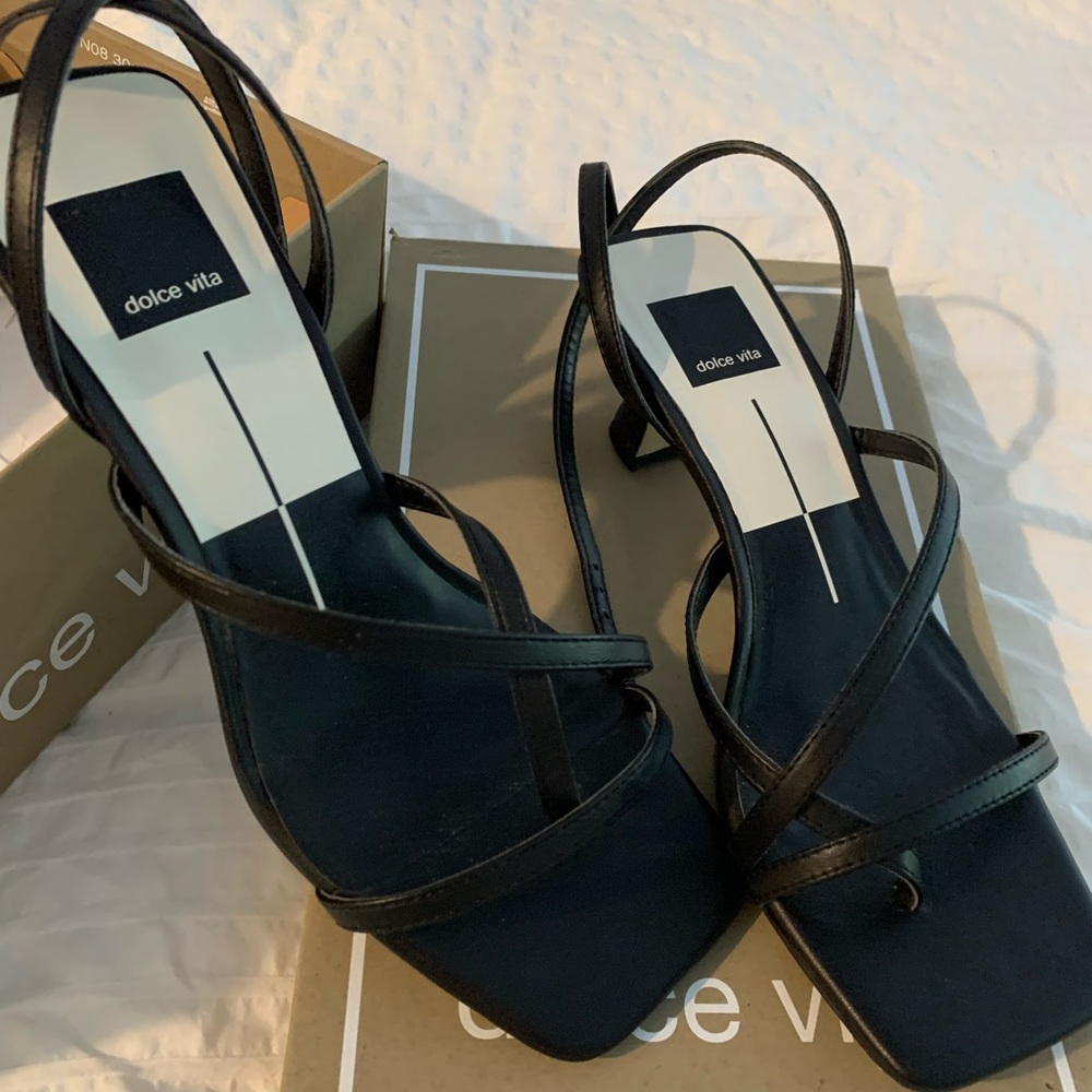 Dolce Vita Black Strappy Women's Sandals